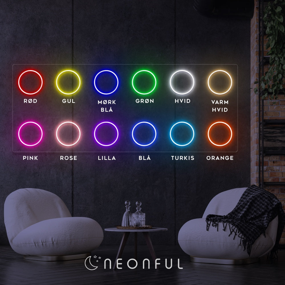 Pigment Godkendelse forskellige Håndlavet og specialdesignet LED neonskilt | neonful.dk – Neonful