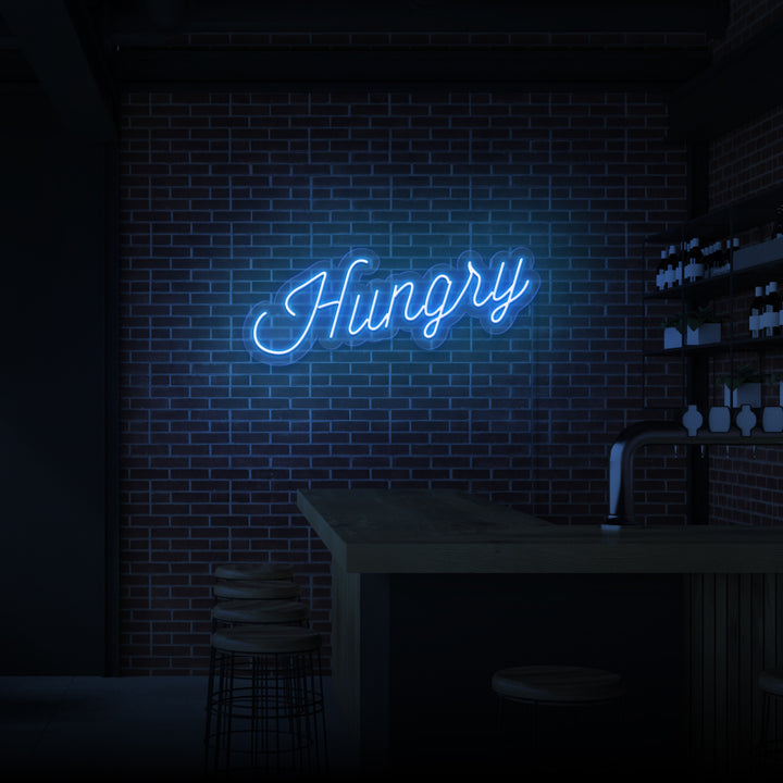 "HUNGRY" NEON SKILT