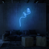 "LINE ART LADY" NEON SKILT