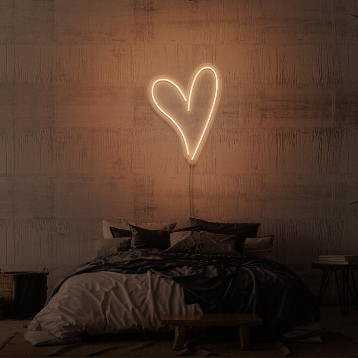 "HJERTET" NEON SKILT