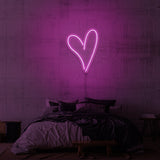 "HJERTET" NEON SKILT
