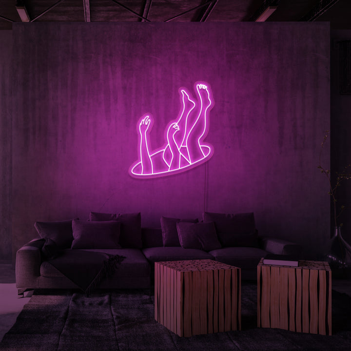 "DEEP SPACE" NEON SKILT