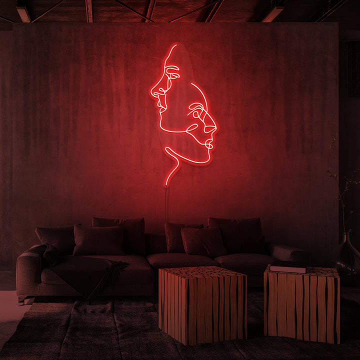 "TWOFACE" NEON SKILT