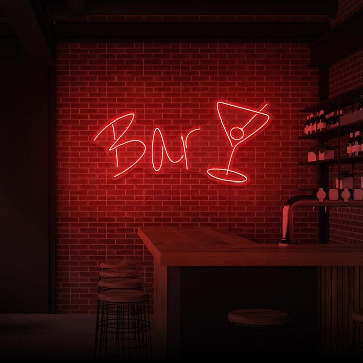 "BAR" NEON SKILT