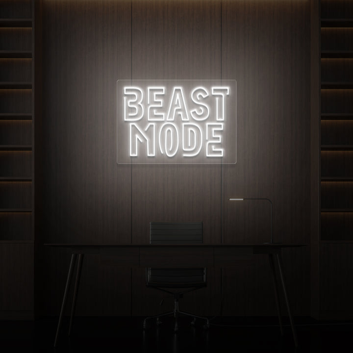 "BEAST MODE" NEON SKILT