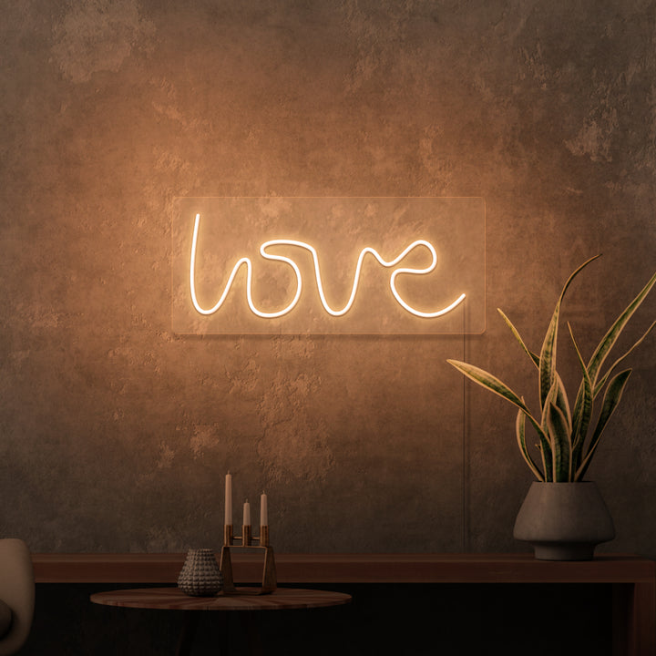 "LOVE" MINI NEON SKILT