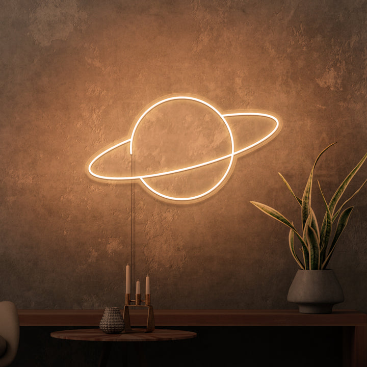 "SATURN" MINI NEON SKILT