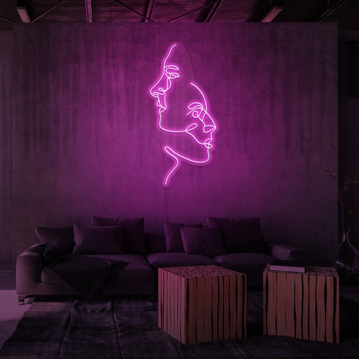 "TWOFACE" NEON SKILT