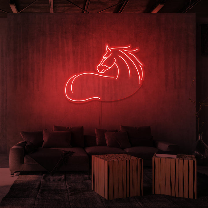 "HEST" NEON SKILT