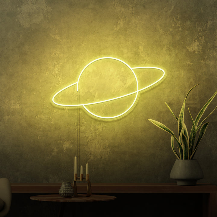 "SATURN" MINI NEON SKILT